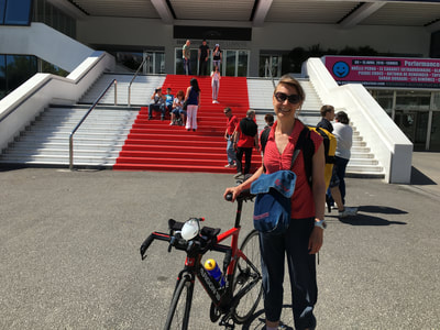 Next year, I approached the red carpet in a new style - Cannes Triathlon